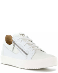 Baskets basses en cuir blanches Giuseppe Zanotti Design