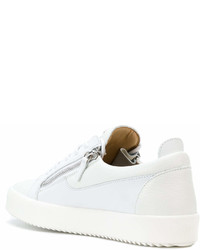 Baskets basses en cuir blanches Giuseppe Zanotti Design