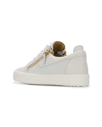 Baskets basses en cuir blanches Giuseppe Zanotti Design