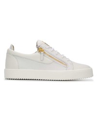 Baskets basses en cuir blanches Giuseppe Zanotti Design