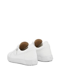 Baskets basses en cuir blanches Giuseppe Zanotti