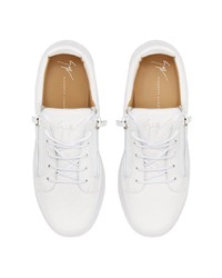 Baskets basses en cuir blanches Giuseppe Zanotti