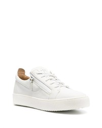 Baskets basses en cuir blanches Giuseppe Zanotti