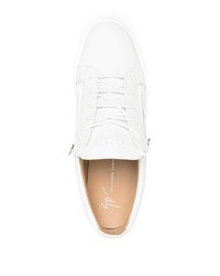 Baskets basses en cuir blanches Giuseppe Zanotti