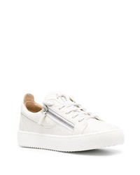 Baskets basses en cuir blanches Giuseppe Zanotti