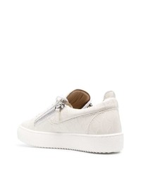 Baskets basses en cuir blanches Giuseppe Zanotti