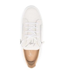 Baskets basses en cuir blanches Giuseppe Zanotti