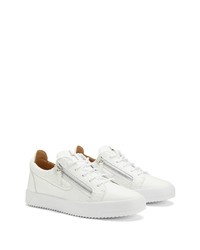 Baskets basses en cuir blanches Giuseppe Zanotti