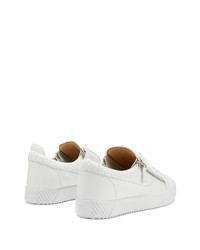 Baskets basses en cuir blanches Giuseppe Zanotti