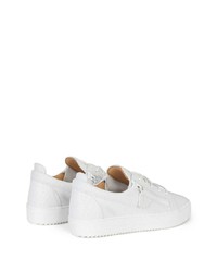 Baskets basses en cuir blanches Giuseppe Zanotti