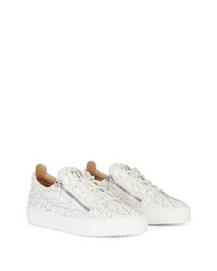 Baskets basses en cuir blanches Giuseppe Zanotti