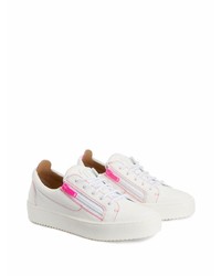 Baskets basses en cuir blanches Giuseppe Zanotti