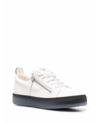 Baskets basses en cuir blanches Giuseppe Zanotti