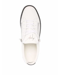 Baskets basses en cuir blanches Giuseppe Zanotti