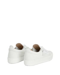 Baskets basses en cuir blanches Giuseppe Zanotti