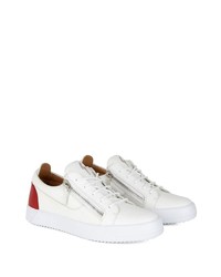 Baskets basses en cuir blanches Giuseppe Zanotti