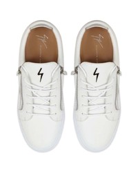 Baskets basses en cuir blanches Giuseppe Zanotti