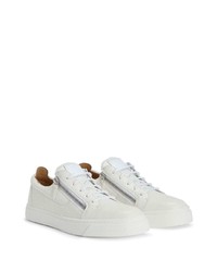 Baskets basses en cuir blanches Giuseppe Zanotti