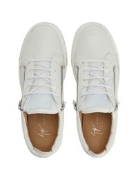 Baskets basses en cuir blanches Giuseppe Zanotti