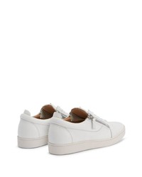 Baskets basses en cuir blanches Giuseppe Zanotti