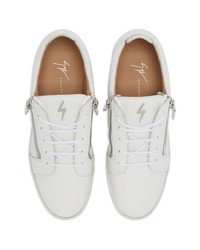 Baskets basses en cuir blanches Giuseppe Zanotti