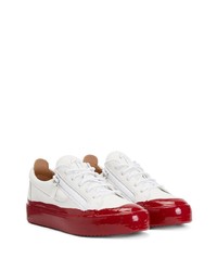 Baskets basses en cuir blanches Giuseppe Zanotti