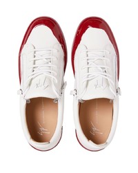 Baskets basses en cuir blanches Giuseppe Zanotti