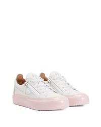 Baskets basses en cuir blanches Giuseppe Zanotti