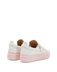 Baskets basses en cuir blanches Giuseppe Zanotti