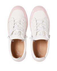 Baskets basses en cuir blanches Giuseppe Zanotti