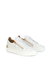 Baskets basses en cuir blanches Giuseppe Zanotti