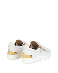 Baskets basses en cuir blanches Giuseppe Zanotti