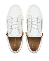 Baskets basses en cuir blanches Giuseppe Zanotti