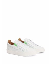 Baskets basses en cuir blanches Giuseppe Zanotti