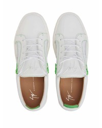 Baskets basses en cuir blanches Giuseppe Zanotti