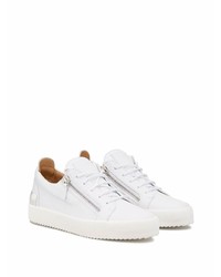 Baskets basses en cuir blanches Giuseppe Zanotti