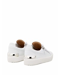 Baskets basses en cuir blanches Giuseppe Zanotti