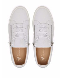 Baskets basses en cuir blanches Giuseppe Zanotti