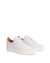 Baskets basses en cuir blanches Giuseppe Zanotti