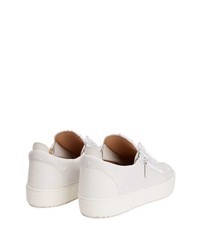 Baskets basses en cuir blanches Giuseppe Zanotti