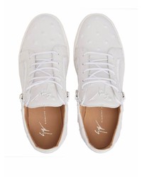 Baskets basses en cuir blanches Giuseppe Zanotti