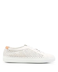 Baskets basses en cuir blanches Fratelli Rossetti
