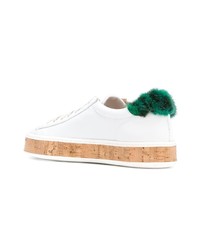 Baskets basses en cuir blanches Mr & Mrs Italy