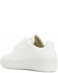 Baskets basses en cuir blanches Maison Margiela