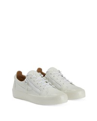 Baskets basses en cuir blanches Giuseppe Zanotti