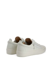 Baskets basses en cuir blanches Giuseppe Zanotti