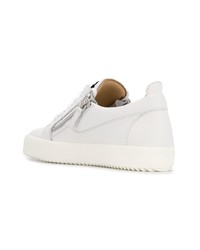 Baskets basses en cuir blanches Giuseppe Zanotti Design