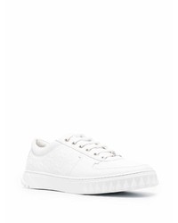 Baskets basses en cuir blanches Salvatore Ferragamo