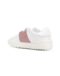 Baskets basses en cuir blanches Valentino