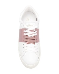 Baskets basses en cuir blanches Valentino